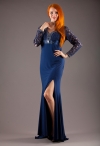 Кира вечерние платья больших размеров синее фото